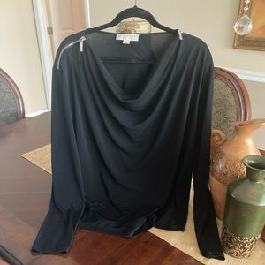💕Michael Michael Kors Xl black long sleeve blouse